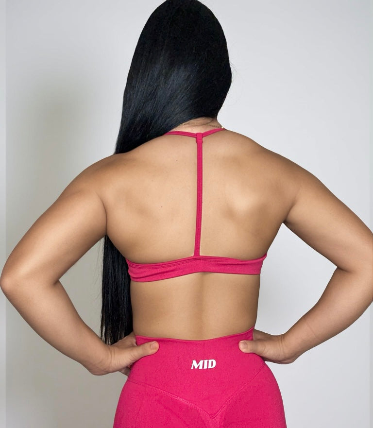 Premium Everyday Magenta Seamless Sports Bra