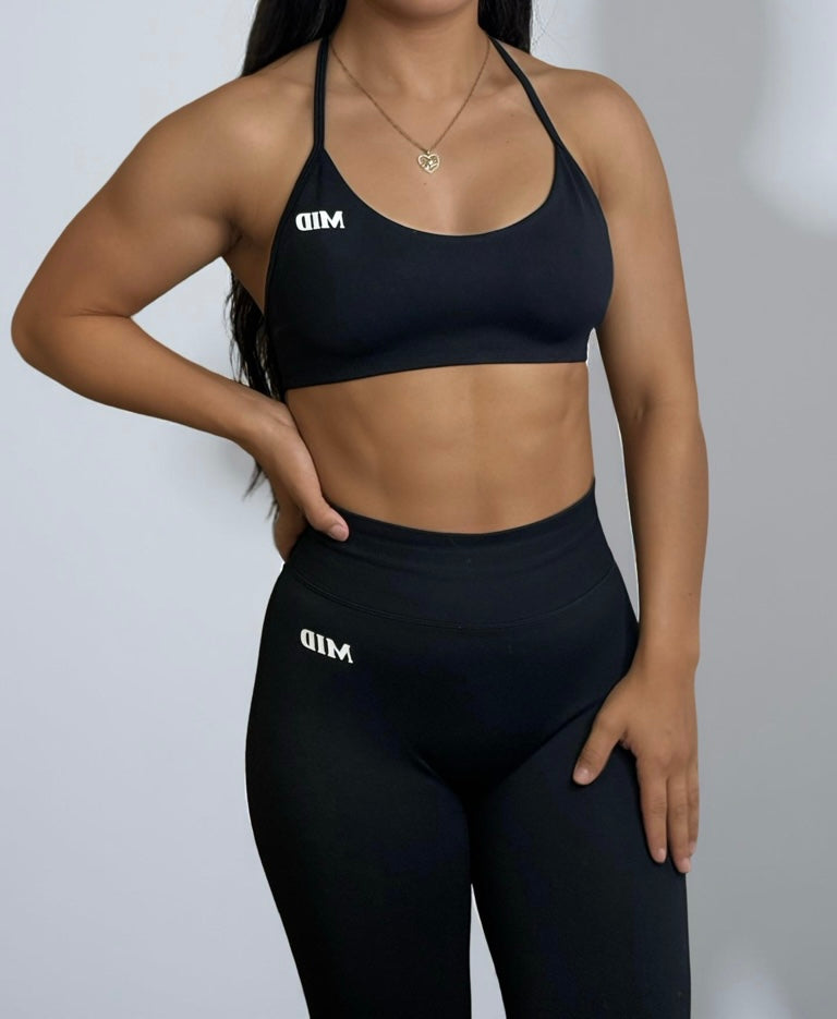 Premium Everyday Black Seamless Sports Bra